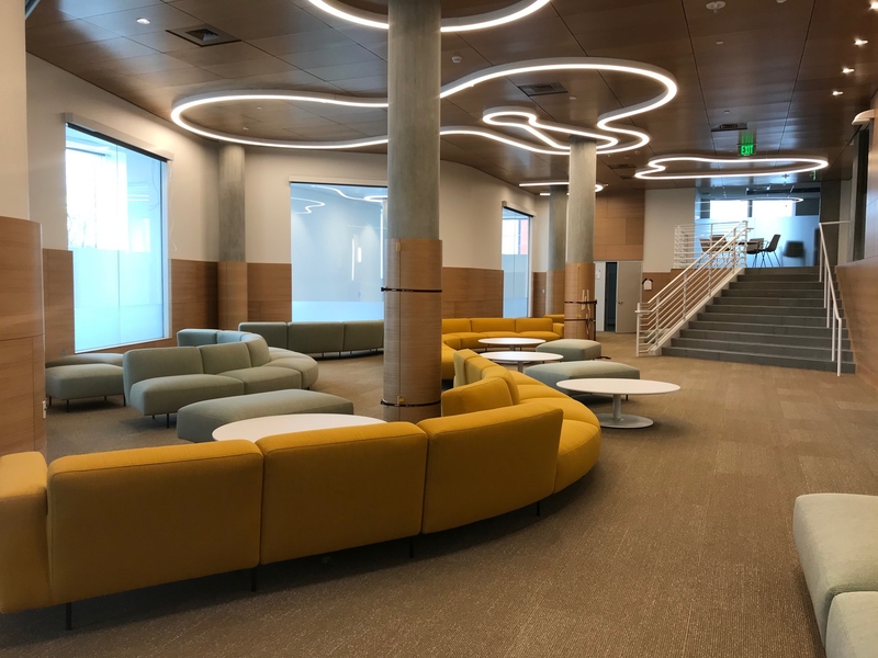 New Vassar Residence, Mezzanine Lounge. Photo: MIT Facilities