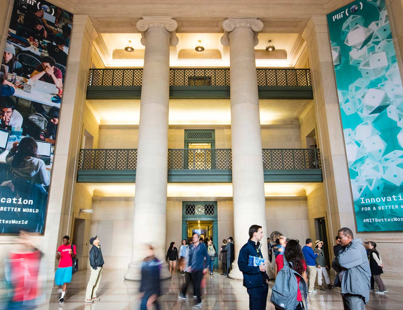 Students in Lobby 7